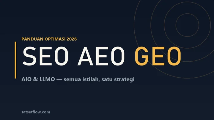 Perbedaan SEO AEO GEO AIO LLMO